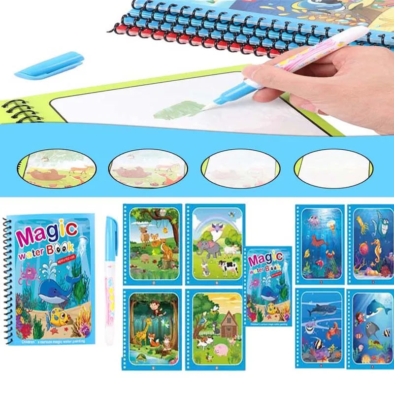 Magic Water Drawing Book