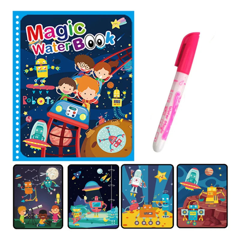 Magic Water Drawing Book