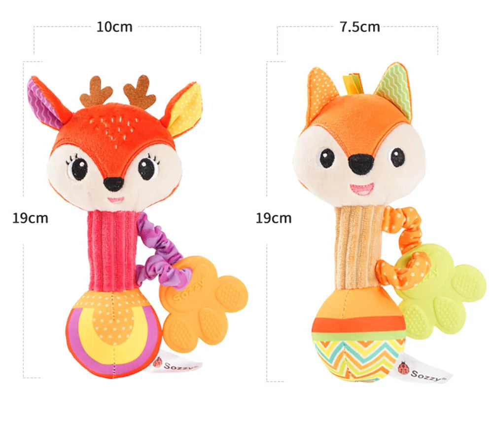 Soft Animal Rattle Grip Toy