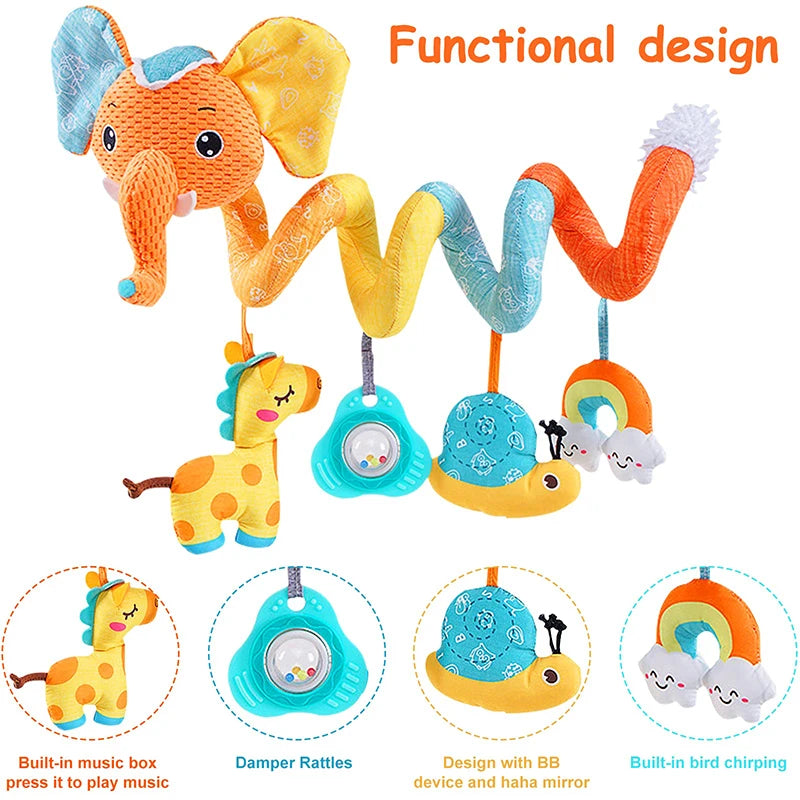 Colourful Elephant Spiral Activity Toy