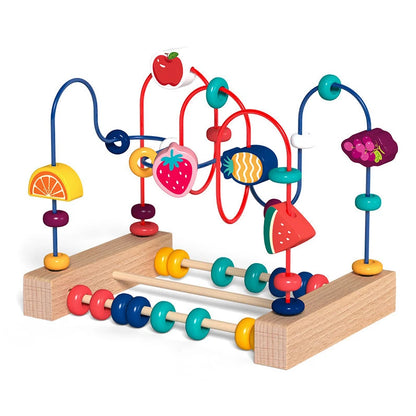 Montessori Wooden Roller Coaster Bead Maze