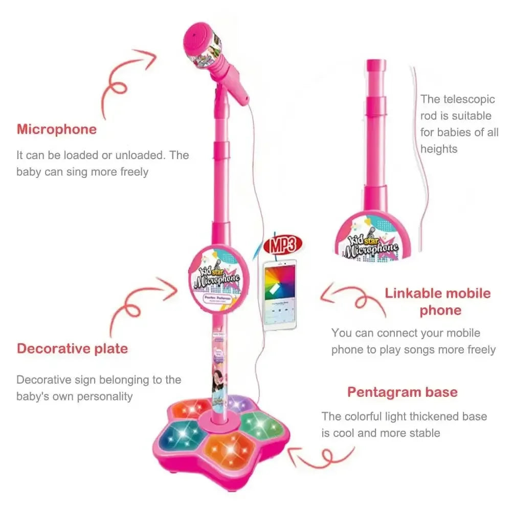 Mini Karaoke Microphone with Stand