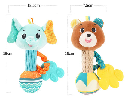 Soft Animal Rattle Grip Toy