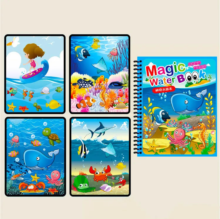 Magic Water Drawing Book