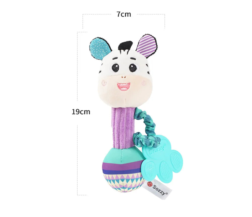 Soft Animal Rattle Grip Toy