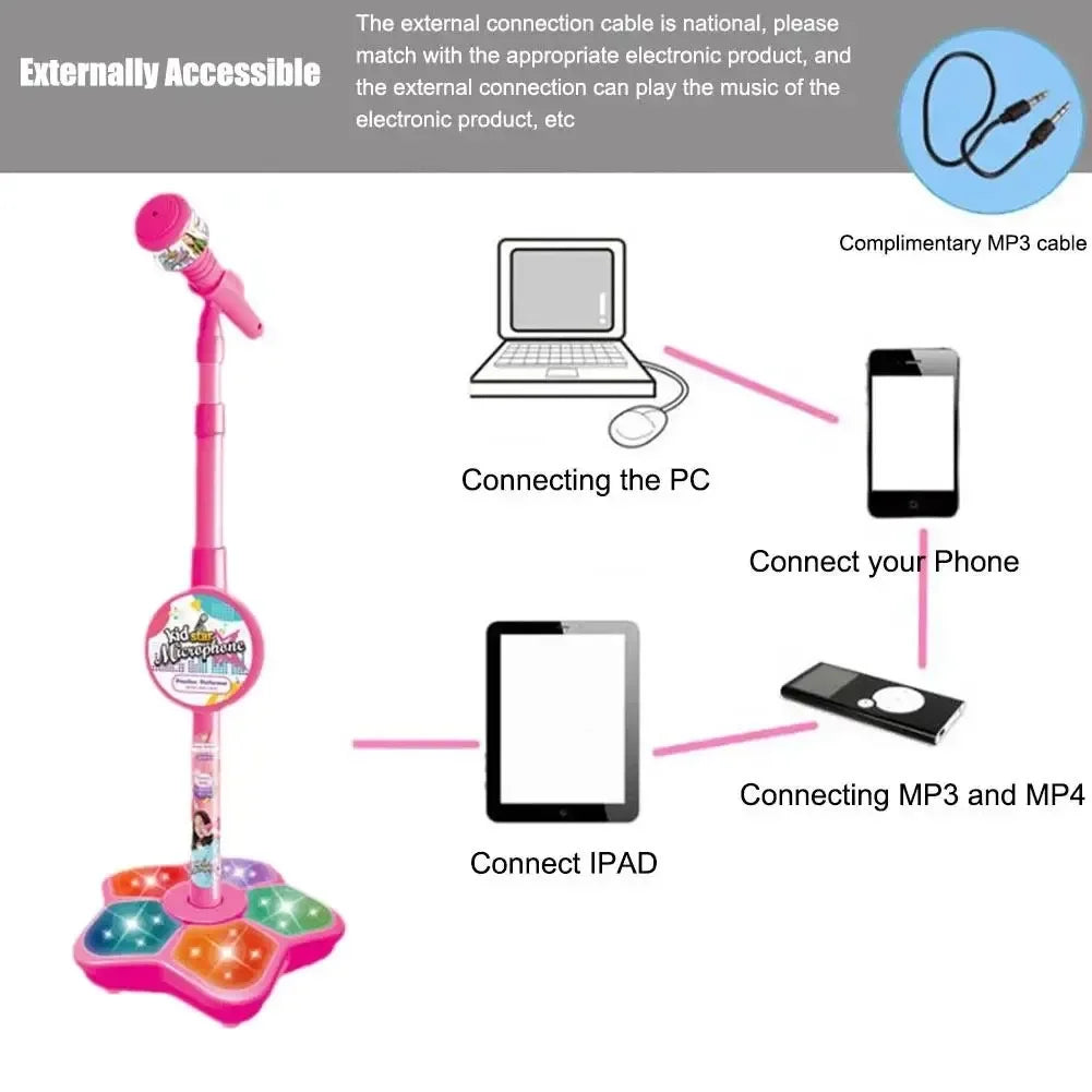 Mini Karaoke Microphone with Stand