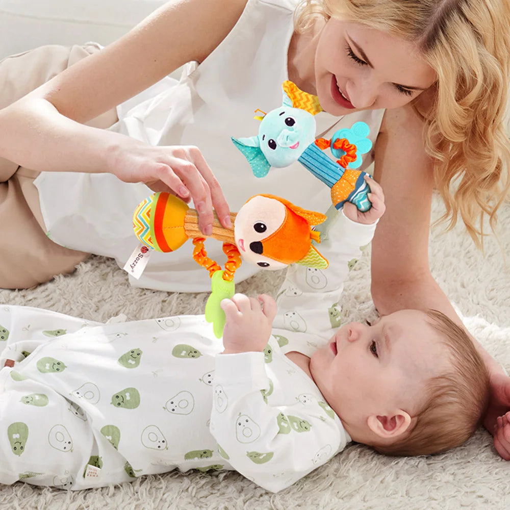 Soft Animal Rattle Grip Toy