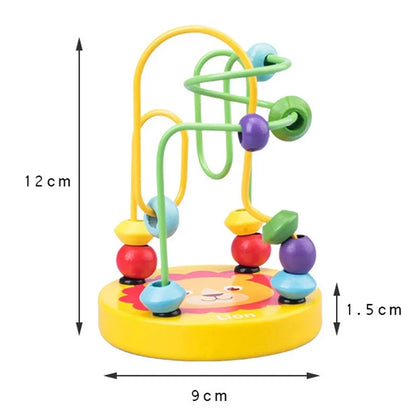 Montessori Wooden Roller Coaster Bead Maze