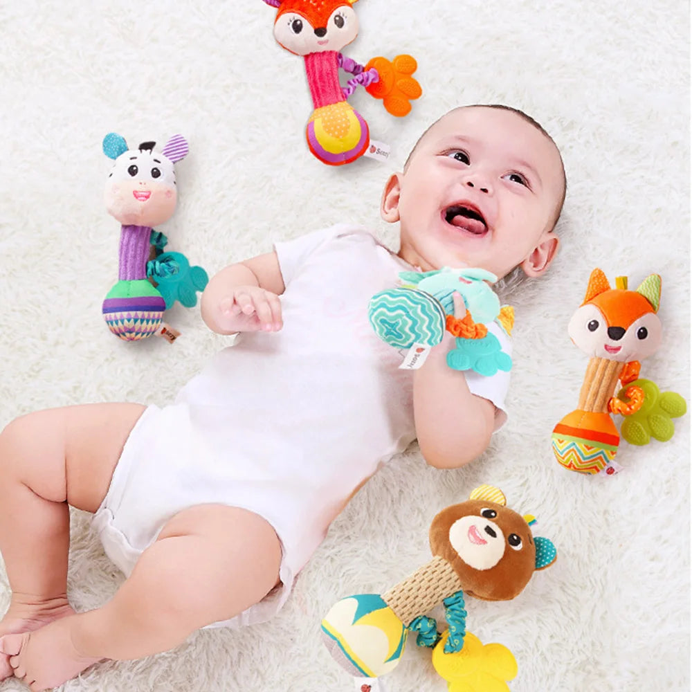 Soft Animal Rattle Grip Toy