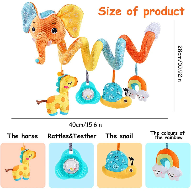 Colourful Elephant Spiral Activity Toy