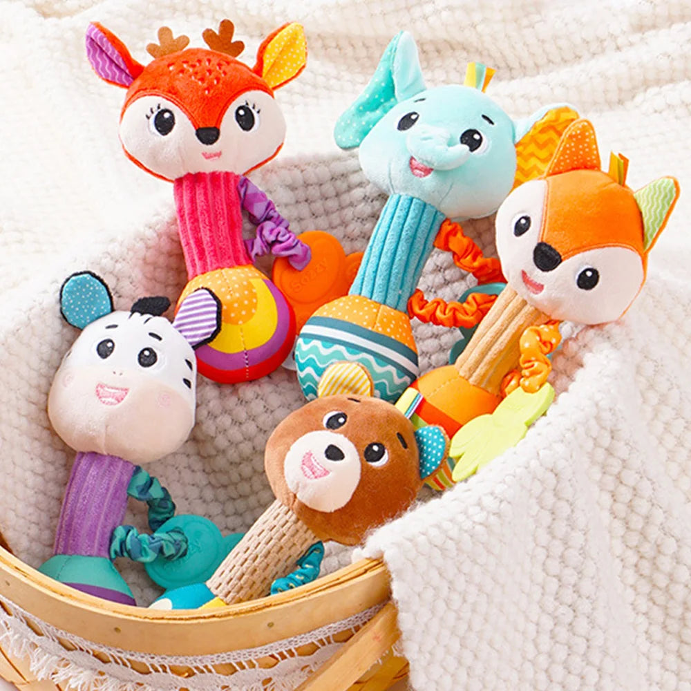 Soft Animal Rattle Grip Toy